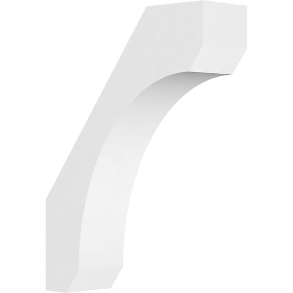 Ekena Millwork 5"W x 18"D x 24"H Standard Legacy Architectural Grade PVC Knee Brace BRCP05X18X24LGY - main